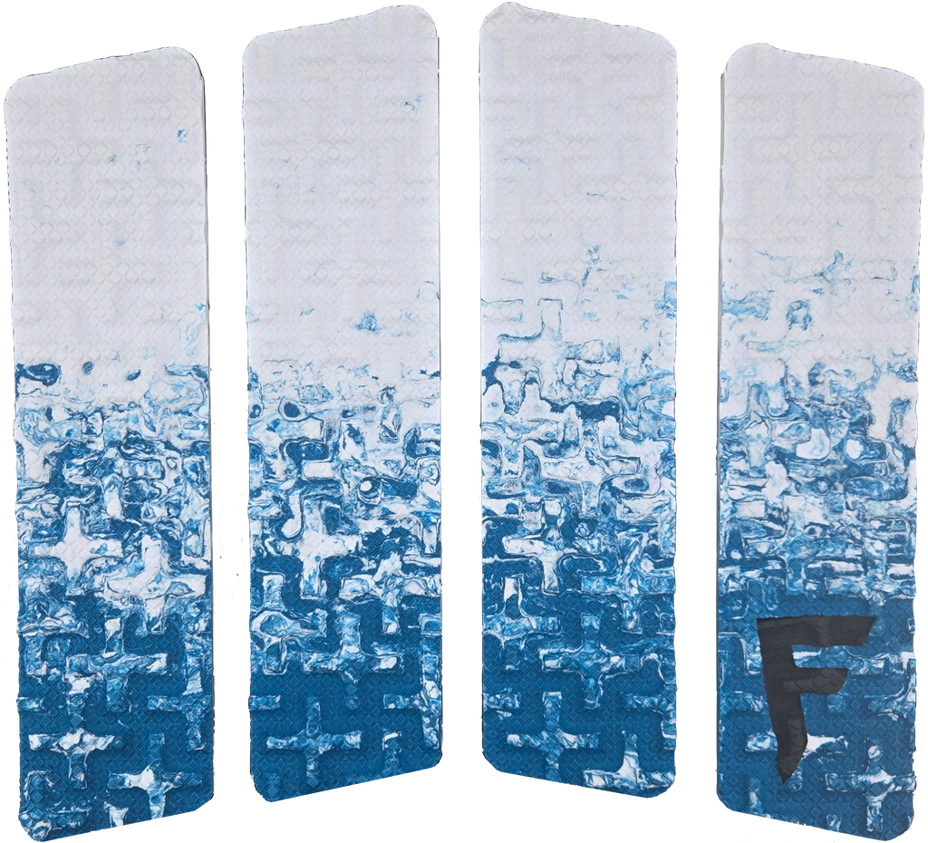 Quatro FF - White/Aqua Fade